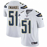Nike San Diego Chargers #51 Kyle Emanuel White NFL Vapor Untouchable Limited Jersey,baseball caps,new era cap wholesale,wholesale hats